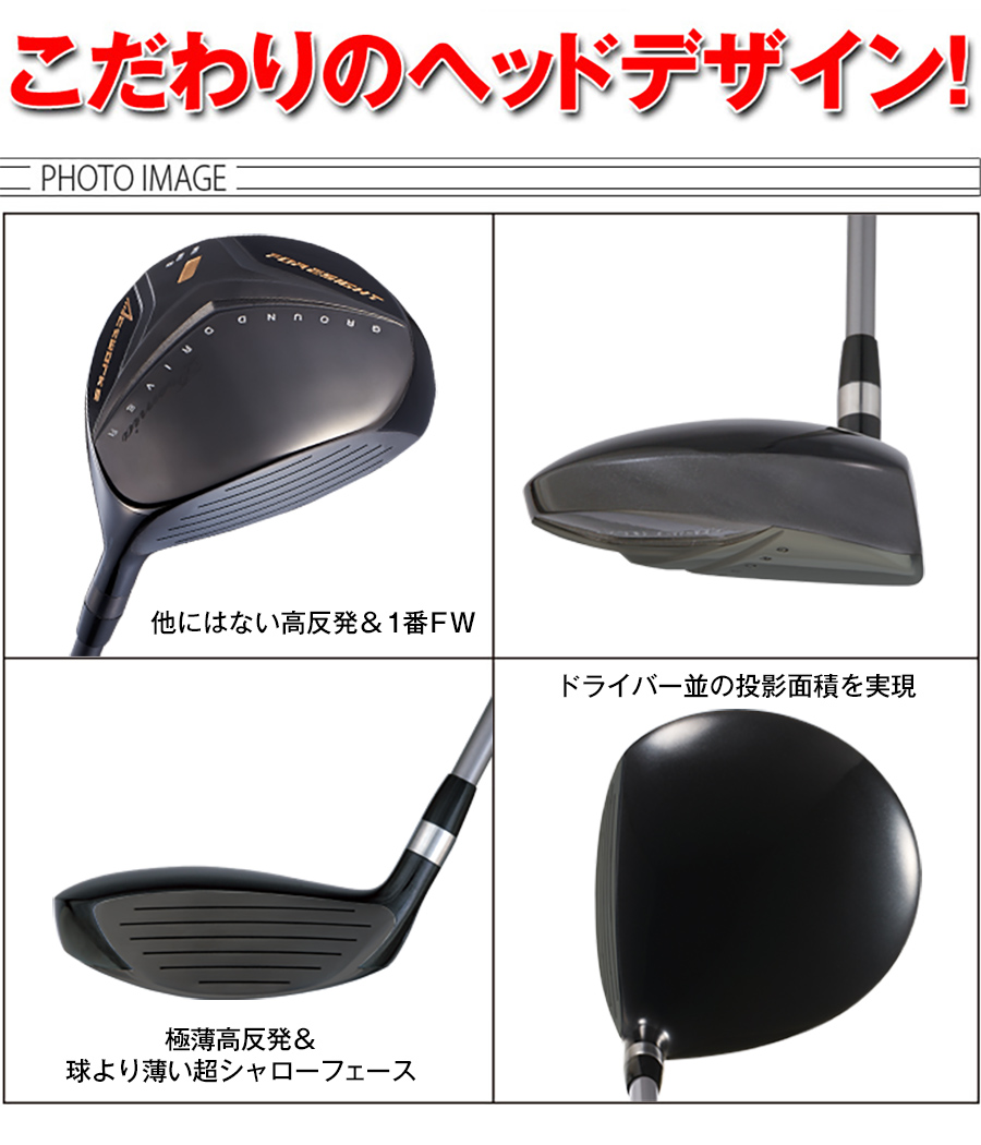 【新品】WORKS GOLF フォーサイト　フェアウェイウッド　4番220cc