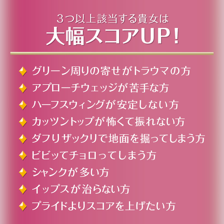 ラクに10打縮まる「お助けチッパー」新発売☆ ダイナミクス ツアーチッパーレディ クラブ