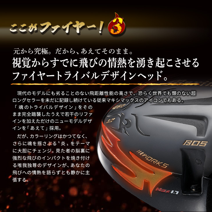 ワークスゴルフスリーブ付きシャフト可変式適合ドライバー