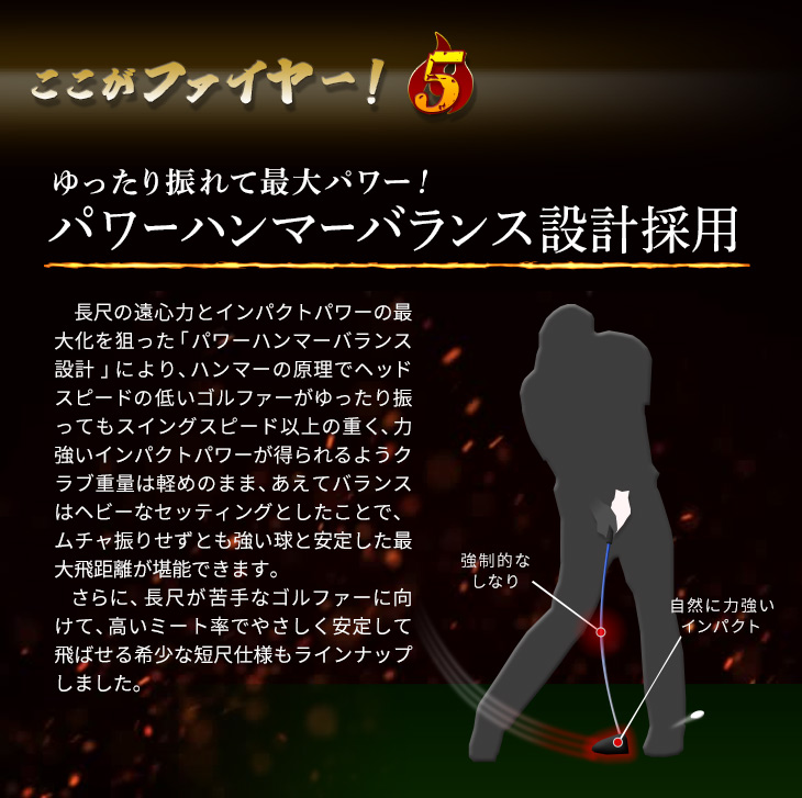 ワークスゴルフスリーブ付きシャフト可変式適合ドライバー